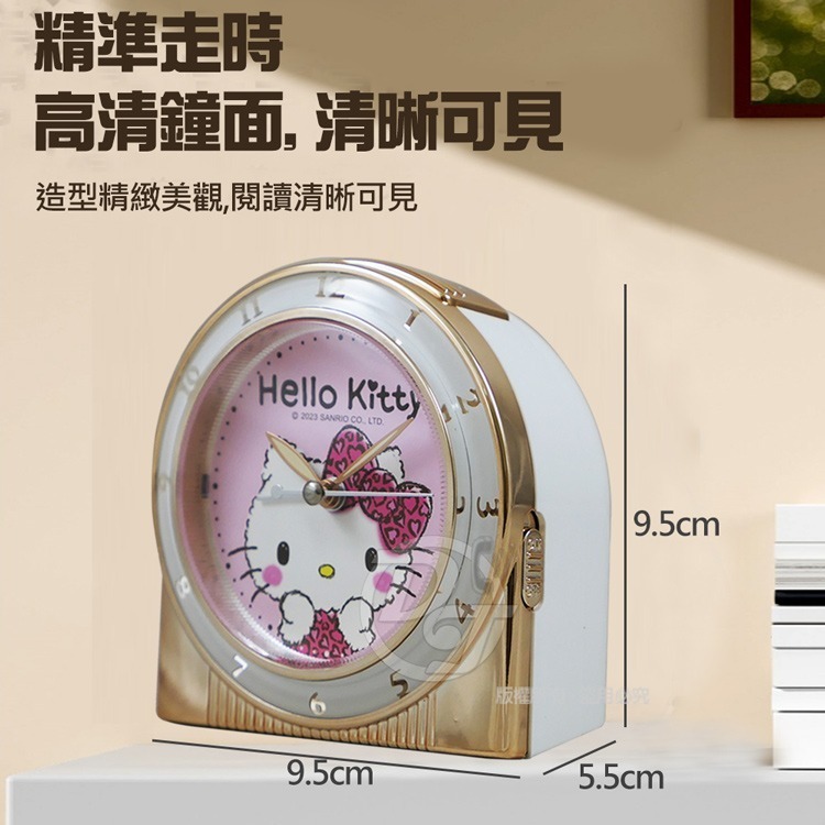 Sanrio 三麗鷗HELLO KITTY典雅甜美和弦靜音貪睡鬧鐘JM-E506KT-細節圖4
