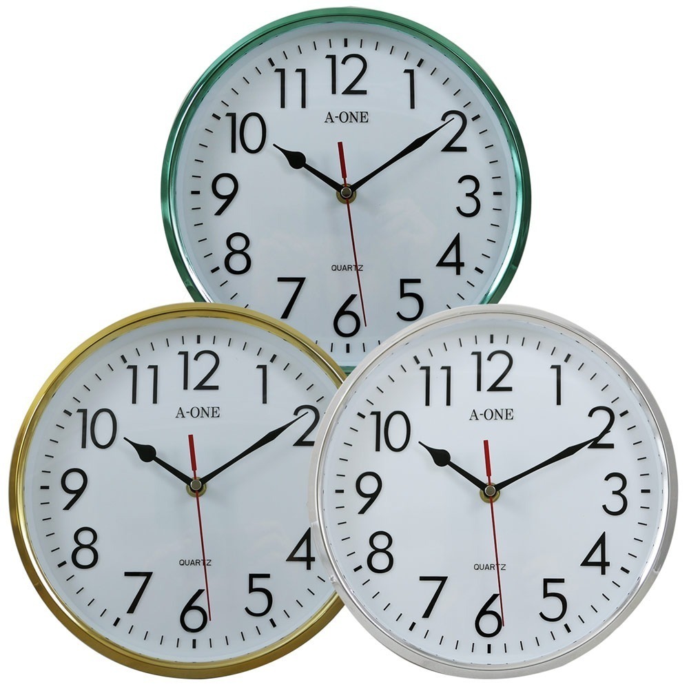 A-one 金吉星電鍍亮框立體凸數字掛鐘TG-0313 (3色)-細節圖7
