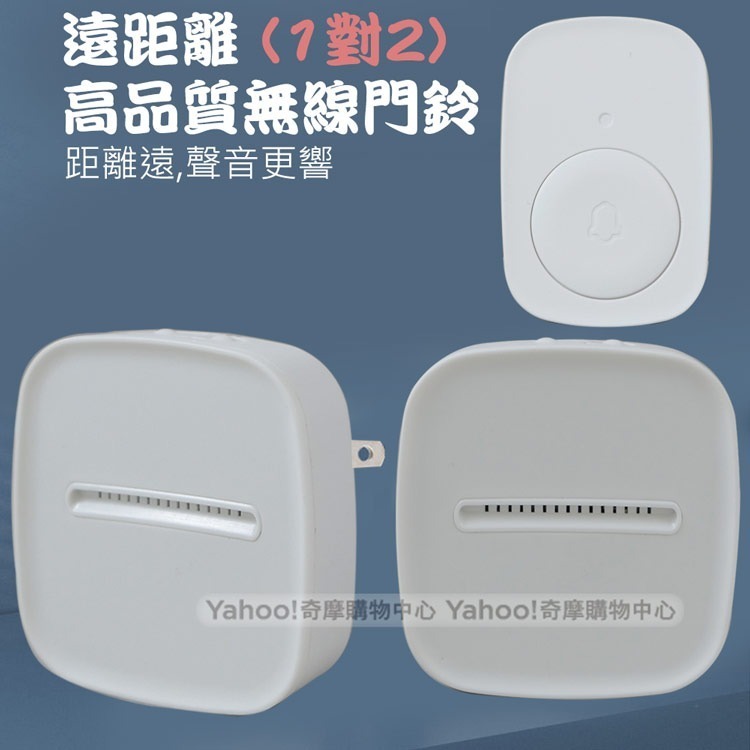 LongPing一對二插電式無線數位緊急看護門鈴 Q-347A-細節圖2