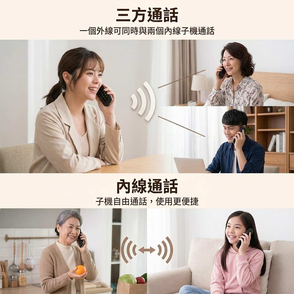 SAMPO 聲寶2.4G雙子機數位無線電話子母電話機 CT-B301DL (兩色)-細節圖5
