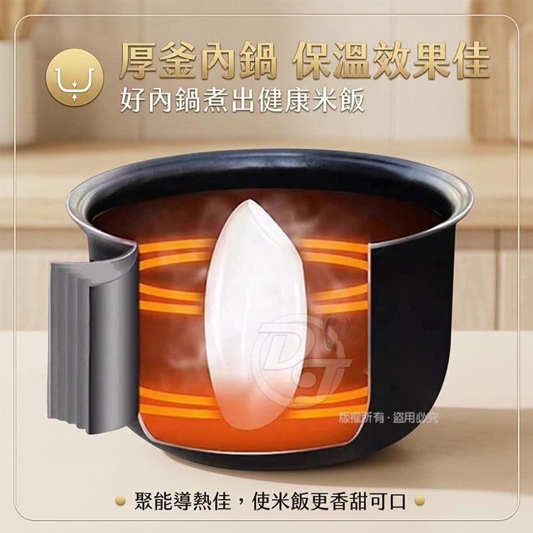 TRISTAR三人份1.0L多功能電子鍋 TS-RC0358-細節圖5