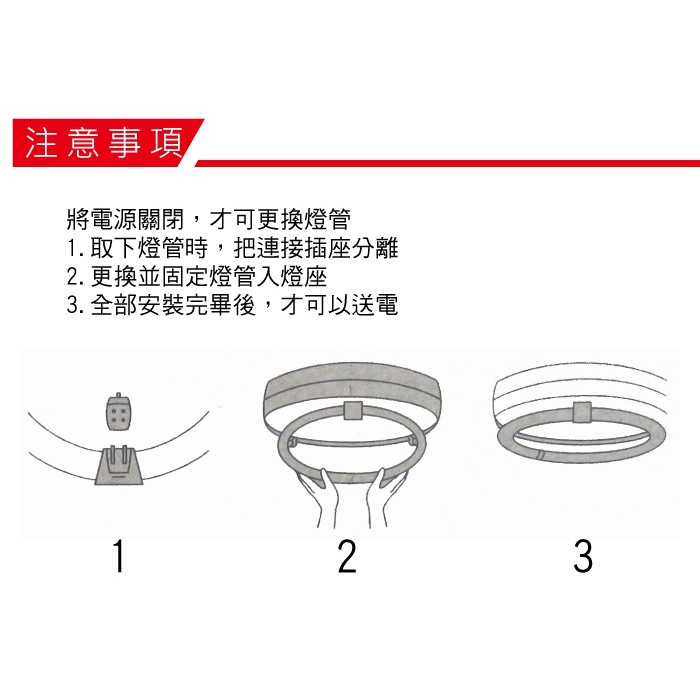 【奇亮科技】旭光 太陽神 30W環型燈管 白光T29 日光省電燈管 環形燈管 環管圓管圓燈管 圓型 FCL30D/T9-細節圖4