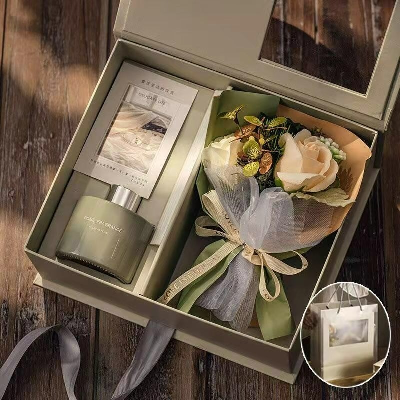 （現貨）好了好樂享生活-乾燥花擴香禮盒 香氛 擴香瓶 居家擺設 情人節禮物 香氛禮盒 送禮 實用禮物 交換禮物 乾燥花束-細節圖3