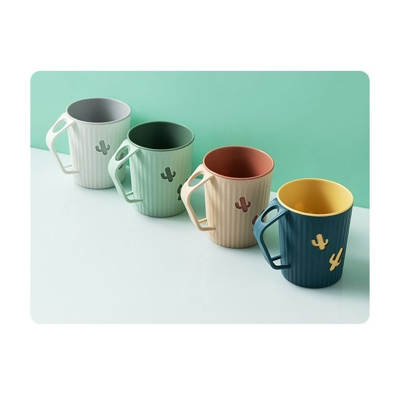 (現貨)好了好樂享生活-仙人掌漱口杯 帶手柄漱口杯 自帶插槽 洗漱杯 牙刷杯 仙人掌杯子 雙層漱口杯 刷牙杯-細節圖5