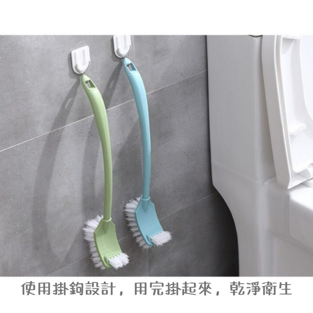 （現貨）好了好樂享生活-長柄雙頭馬桶刷 壁掛 刷馬桶 縫刷 浴室清潔 刷子 縫隙清潔刷 洗廁刷 長柄刷 無死角 多功能刷-細節圖4