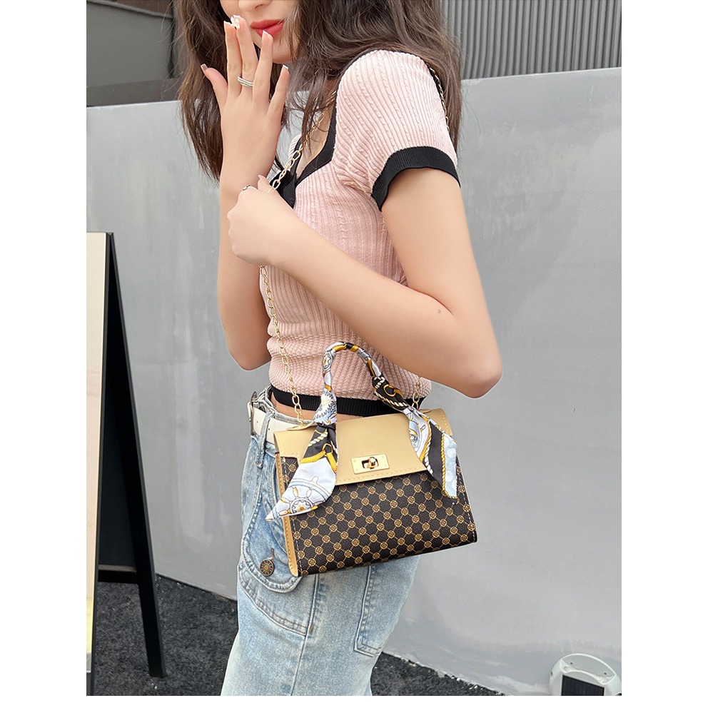 通通現貨99元 凱莉包 肩背包 初夏花料女包-細節圖2