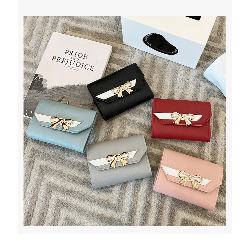 通通現貨99元 女短夾 錢包 蝴蝶結款-細節圖2