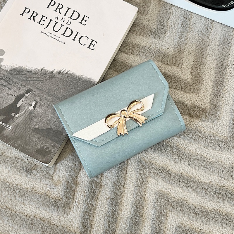 通通現貨99元 女短夾 錢包 蝴蝶結款-規格圖3