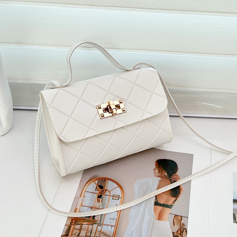 通通現貨99元 壓花菱格小方包 時尚女包 肩斜背包-規格圖4