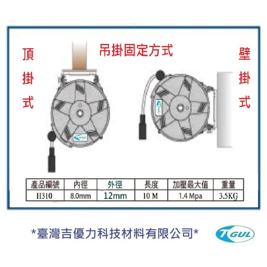 H310 日本自動收管器、8x12mmx10M、日本膠管輪座、日本捲管輪、風管輪座、空壓機風管、日本風管、日本三協-細節圖5