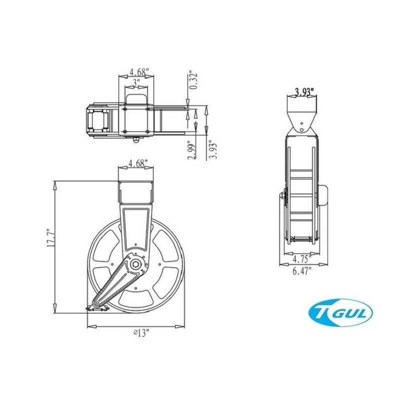 E330 15米長 自動收線器、自動捲線輪、自動捲線器、電源線、插頭、插座、伸縮延長線、PRO-WIRED、XB330E-細節圖2