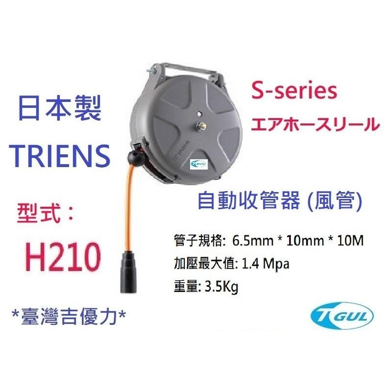 H210 10M 日本自動收管器、自動收線空壓管、輪座、風管、空壓管、空壓機風管、捲管輪、PU夾紗管、SHS210N-細節圖4