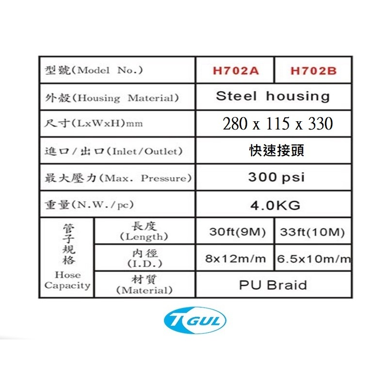 H702A 9米長 自動收管器、自動收線空壓管、輪座、風管、空壓管、空壓機風管、捲管輪、風管捲揚器、HR-702A-細節圖3