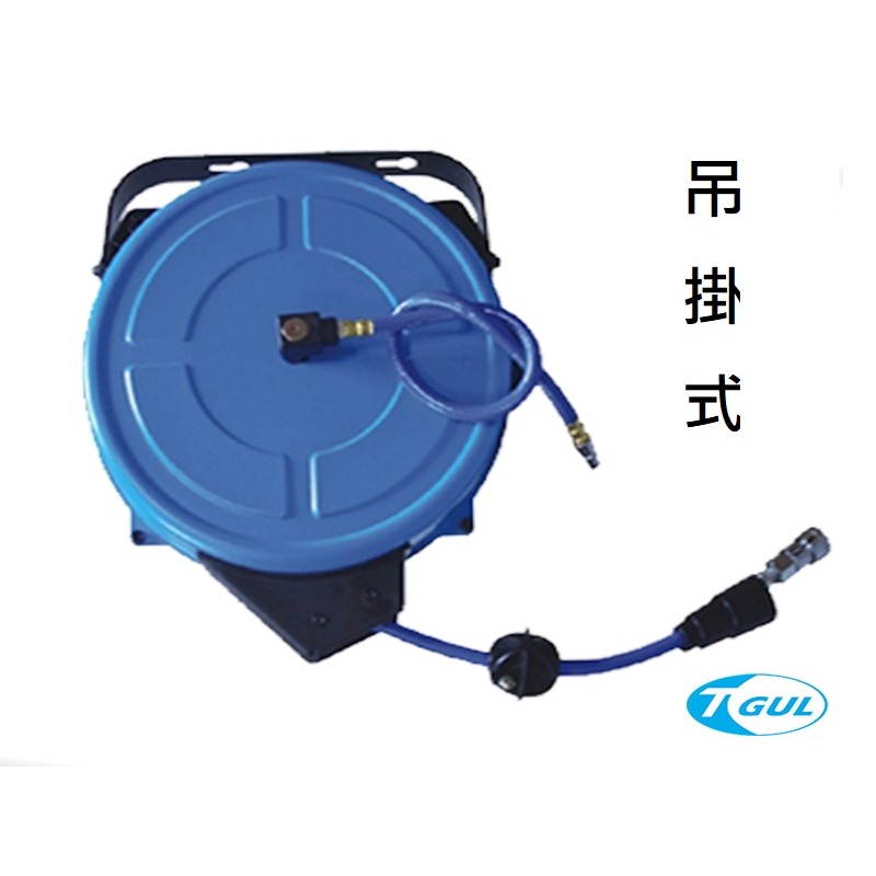 H850B 15米長 自動收管器、自動收線空壓管、輪座、風管、空壓管、空壓機風管、捲管輪、風管捲揚器、HR-850B-細節圖6