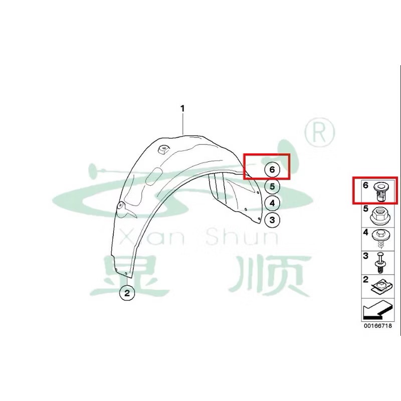 適用 BMW 1系2系3系4系7系X1X5X6MINI 底盤護板 膨脹螺母 卡扣-細節圖5