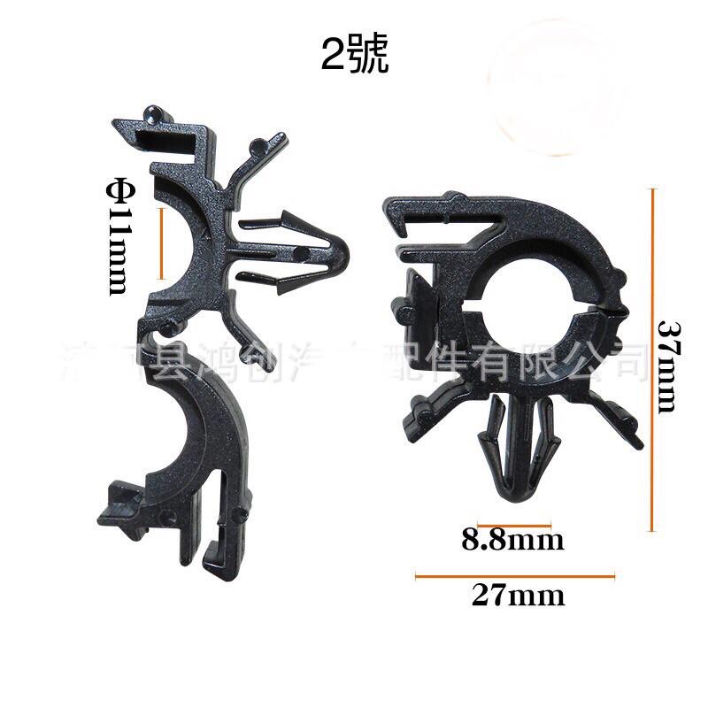 (1/2/3只裝)車用 多尺寸 汽車線束 固定卡子 波紋管卡扣 汽車線束 固定扣 線路 油管 水管 通用卡扣-細節圖3