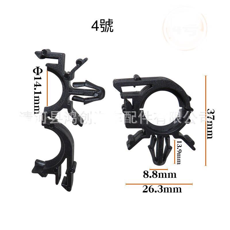 (1/2/3只裝)車用 多尺寸 汽車線束 固定卡子 波紋管卡扣 汽車線束 固定扣 線路 油管 水管 通用卡扣-細節圖5