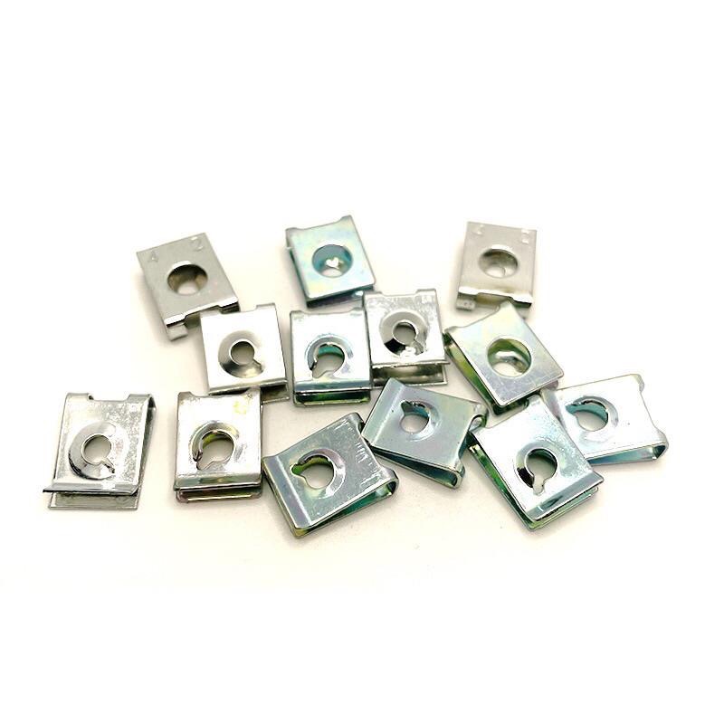 304不鏽鋼 ST4.8 簧片螺母 卡式簧片螺母 U型扣緊螺帽 自攻夾板 螺絲卡扣 機車車殼-細節圖2