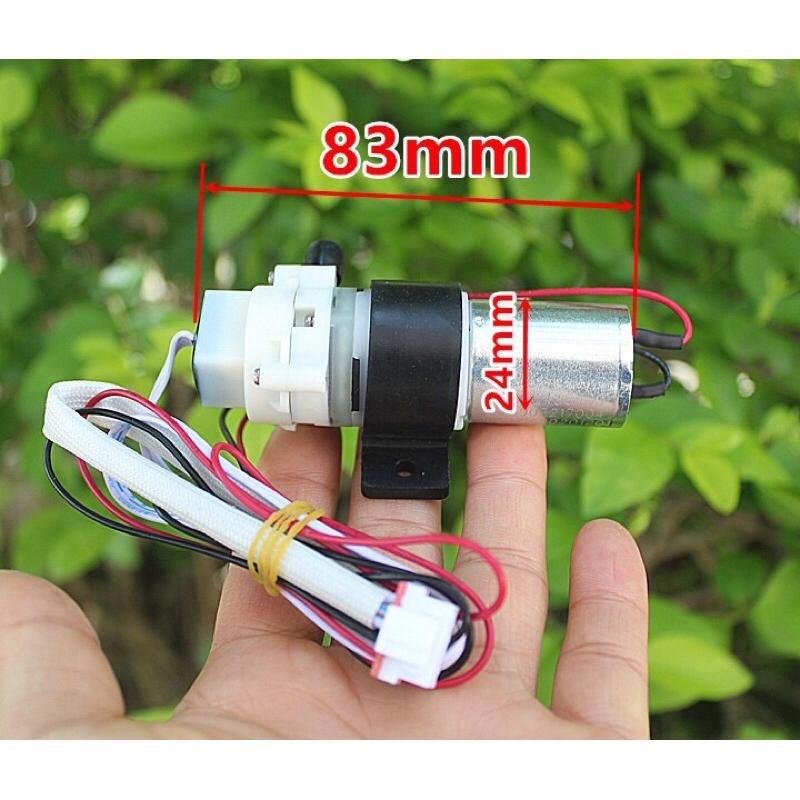 集創興 豆漿機 12v 微型 自吸水泵 隔膜泵 帶水流傳感器 碳刷370馬達-細節圖2