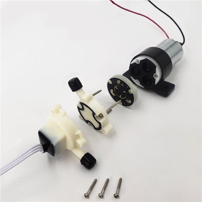 集創興 豆漿機 12v 微型 自吸水泵 隔膜泵 帶水流傳感器 碳刷370馬達-細節圖6