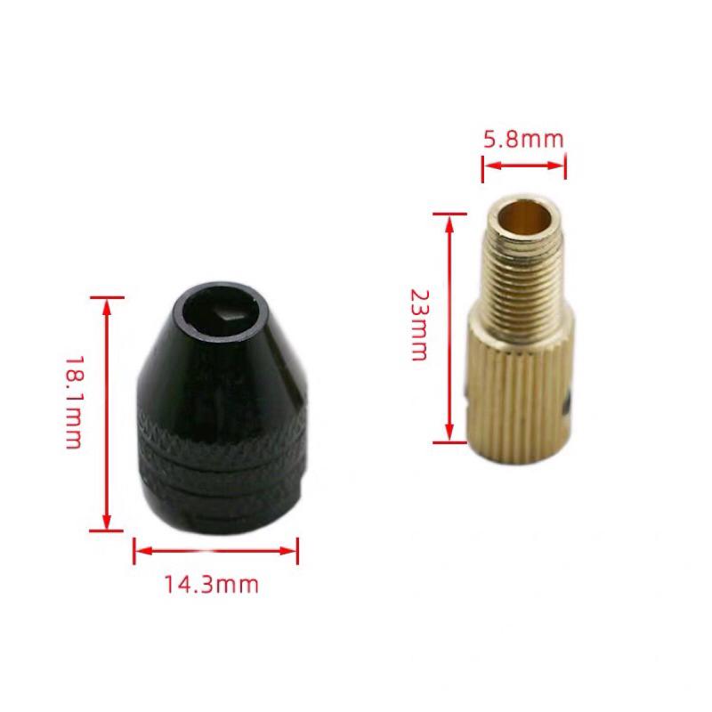 馬達軸轉M7/M8小電磨蜾紋 付板手 配高精度 萬用夾頭 多功能DIY 迷你電鑽 電磨用 微形 鑽夾-細節圖8