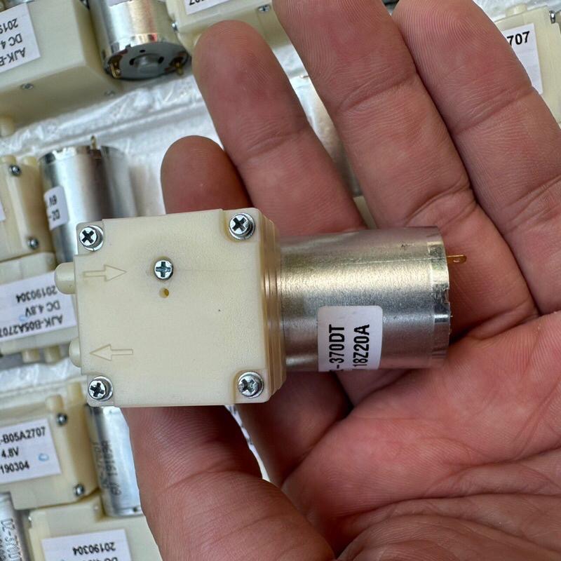 全新庫存 DC6V 370 微型 真空泵 隔膜壓力泵 抽氣打氣泵 增氧泵-細節圖3