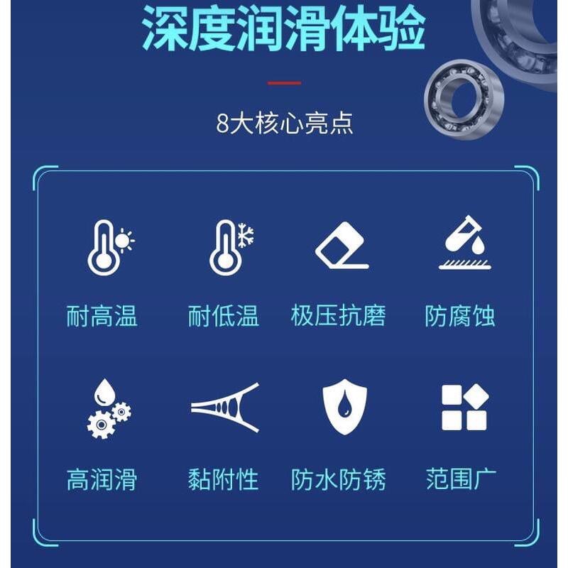 (50克鋁盒裝/送刮刀) 高附著 高溫不流失 潤滑脂 耐280度高溫 高速軸承 齒輪 汽機車 機械 電動工具-細節圖3