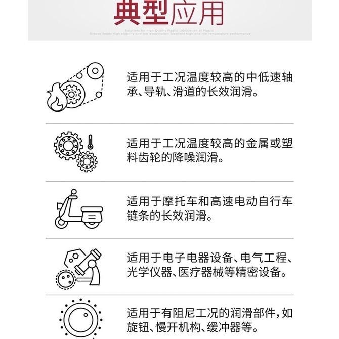 全合成 長效氟素脂 -20+240℃ NSF H1摩托車 電動 自行車鏈條 不甩油 潤滑油脂-細節圖4