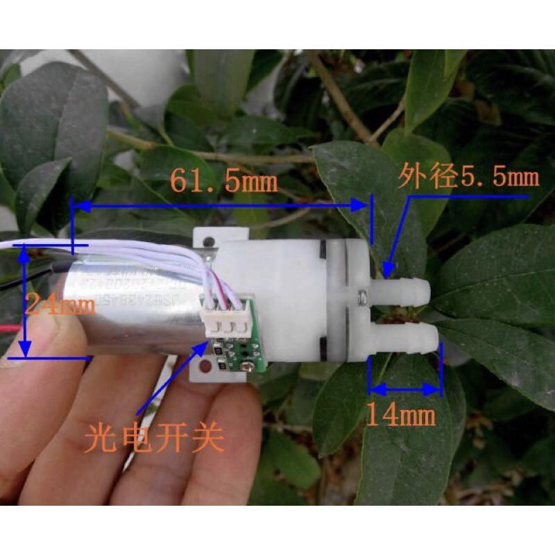 370自吸水泵 DC12V 隔膜泵  高壓 液體計量泵 帶支架 微型 抽水泵-細節圖2