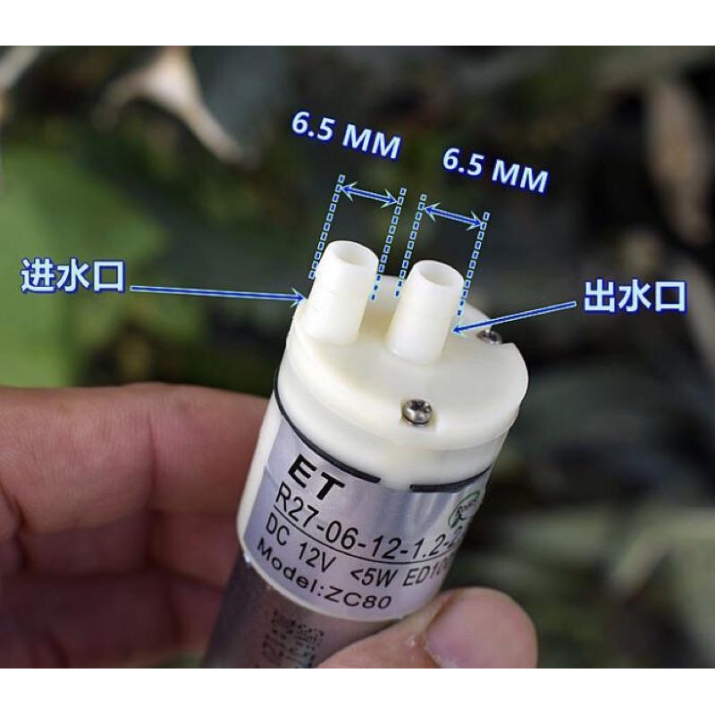 (全新拆機)飲水機水泵 DC12V 370水泵 隔膜泵 負壓泵 自吸水泵-細節圖3