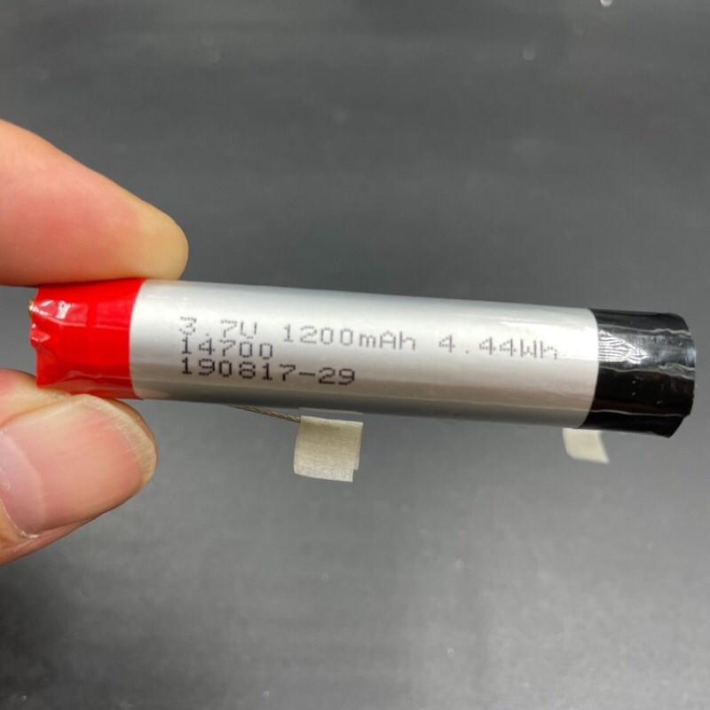 (全新庫存) 14700鋰電池 圓柱形電池 電動牙刷電池 不帶保護板 1200mah-細節圖2