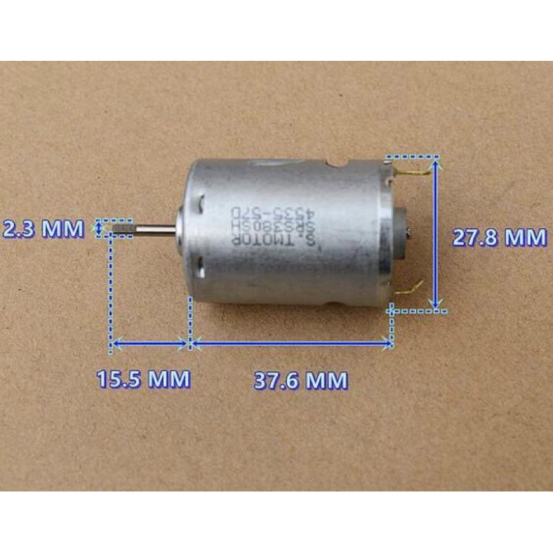 (全新庫存)高速 380SH-4535 電動工具電機 9.6V 23000 轉 DIY 模型動力 馬達 電機-細節圖8