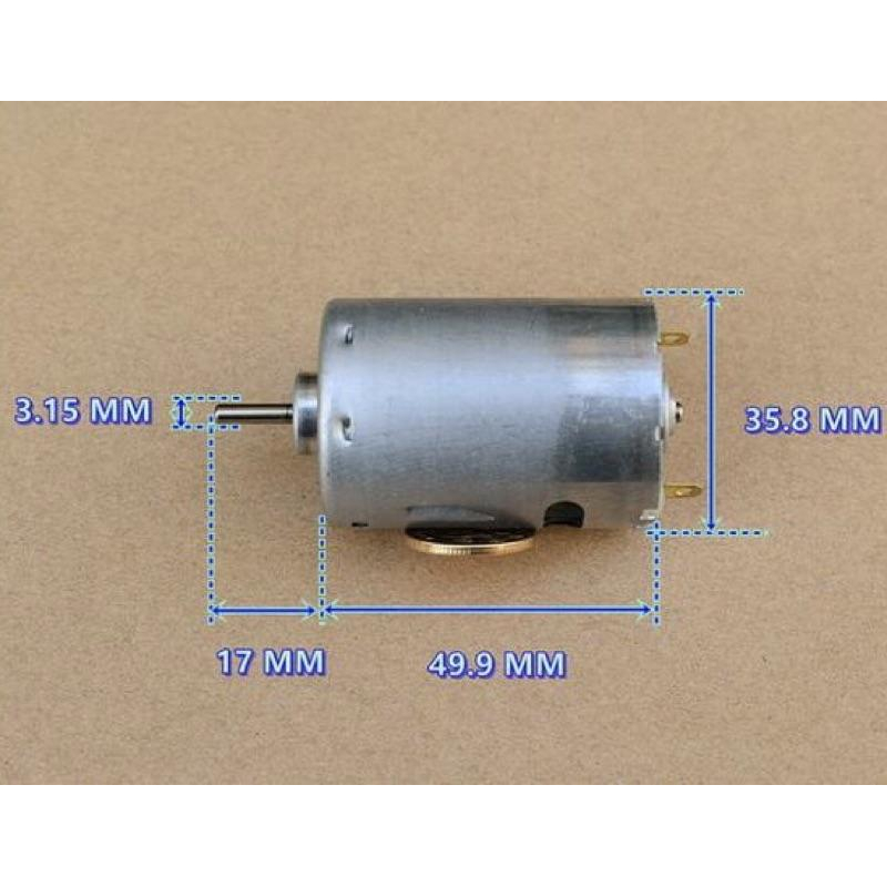 (全新庫存) 電動工具 電機 大功率 545 馬達 DC18V  24600 轉 高速 大扭力-細節圖6