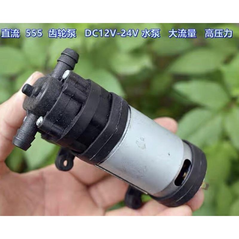(全新散裝) 微型 直流 555 齒輪泵DC12V-24V 水泵 大流量  高壓力-細節圖3