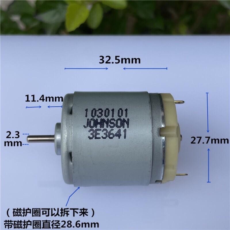 JOHNSON進口360直流微電機 3V-12V碳刷高轉速大扭力 玩具模型馬達-細節圖2