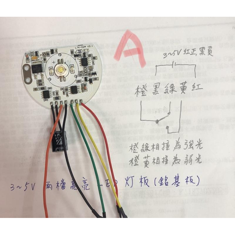 (庫存品/有2款)頭燈 鋁基板燈板 兩檔亮度 全新庫存-細節圖2