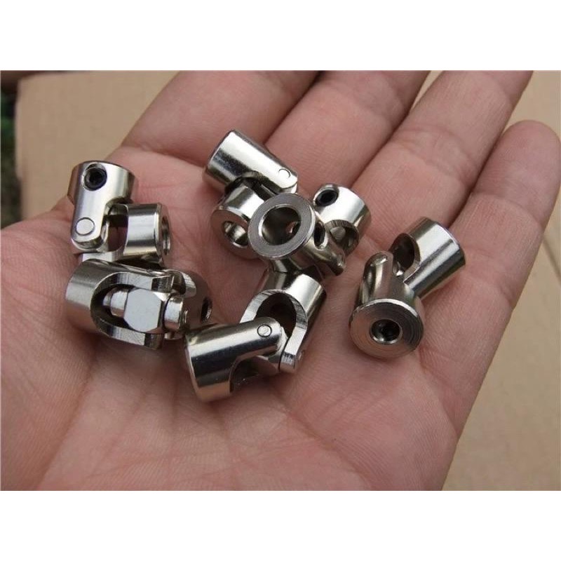 (付六角板手)金屬萬向 聯軸器 十字萬向節 轉向器關節 萬向 接頭 車船 模型配件-細節圖4
