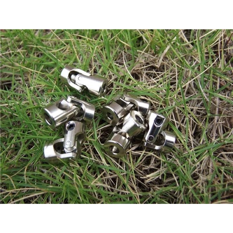 (付六角板手)金屬萬向 聯軸器 十字萬向節 轉向器關節 萬向 接頭 車船 模型配件-細節圖5