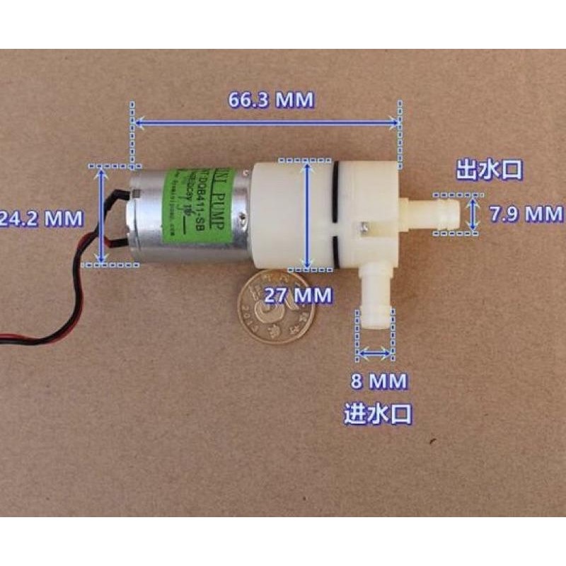 (全新庫存)微型抽水泵 370 隔膜泵 DC6V-12V 自吸泵 真空泵 飲水機 水泵-細節圖6