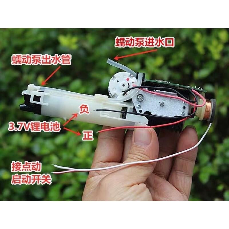 庫存品拆機 3.7V-5V 潔牙機機芯 微型 高壓氣體噴射水泵 高壓脈衝式清洗泵 壓縮彈簧活塞氣泵 蠕動泵-細節圖8