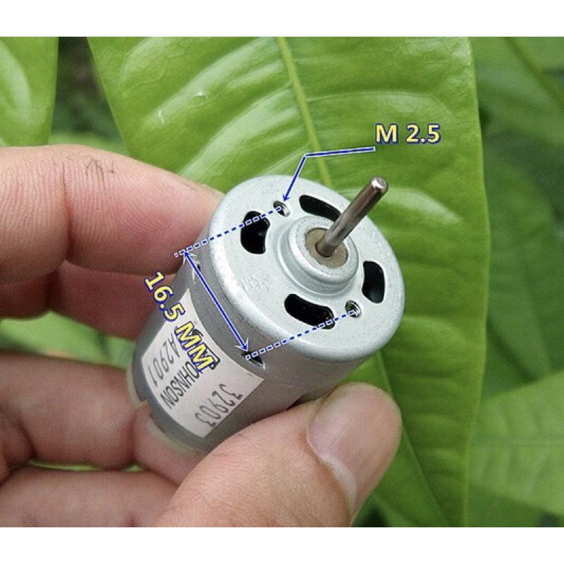 (全新庫存/暴力380) 德昌 暴力 380 電機 馬達 船模 車模 DC 7.4V 32500轉 高速 模型電機-細節圖4