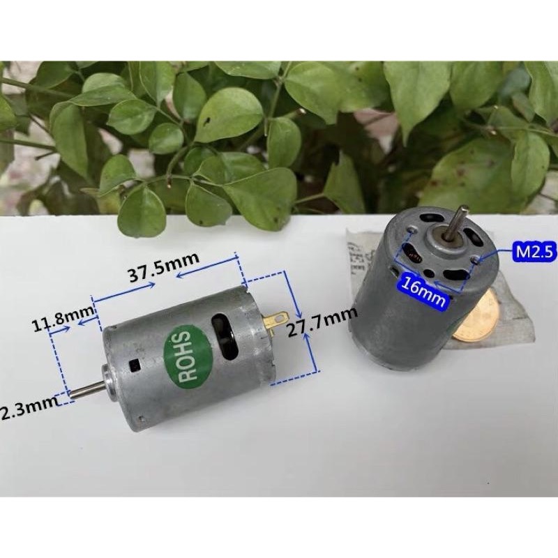 (庫存380馬達) 微電機 玩具車 大功率 航模 高轉速 帶散熱風扇 馬達 電動工具-細節圖2