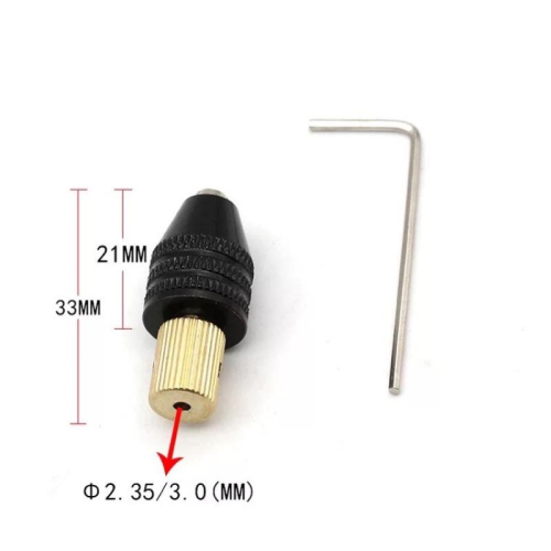(1套/3.0mm馬達軸/萬用夾頭) 微型 自緊鑽夾頭 小電鑽 鑽頭夾 DIY 電磨機配件