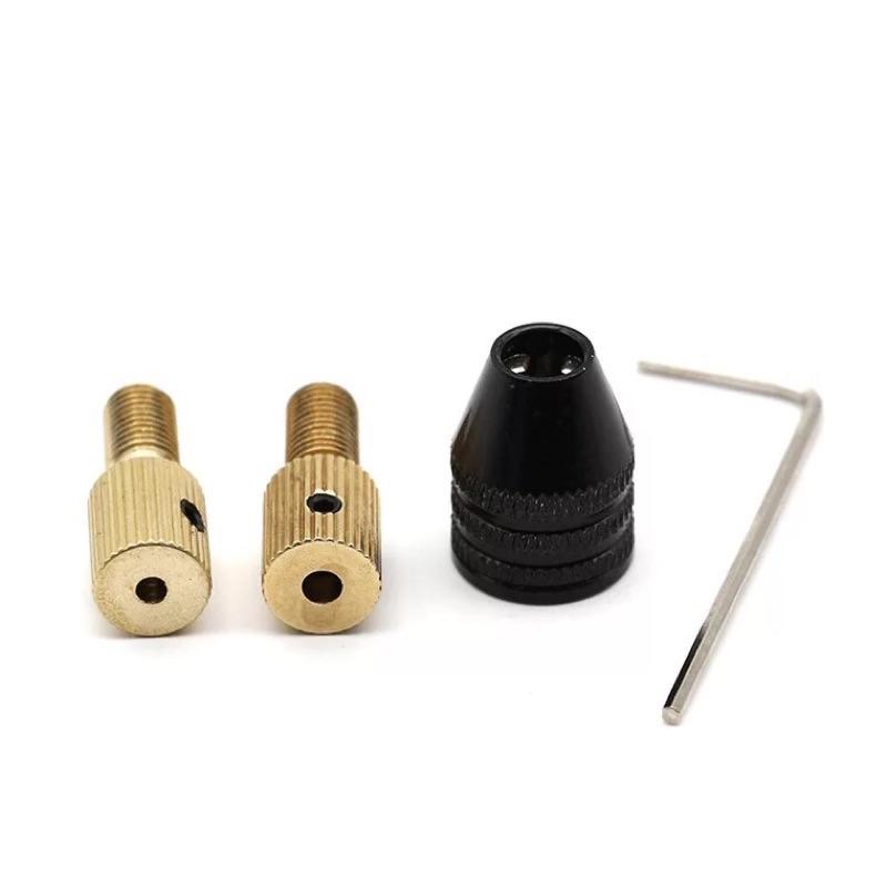 (1套/3.0mm馬達軸/萬用夾頭) 微型 自緊鑽夾頭 小電鑽 鑽頭夾 DIY 電磨機配件-細節圖2