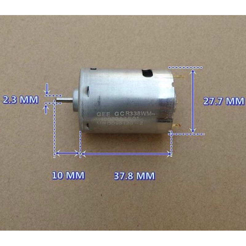(全新原件庫存/1只)金駿達（GEE）強磁 大扭力380電機 DC12V 適合DIY 船模 車模 馬達-細節圖6