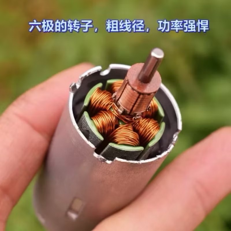 全新 精品 汽車配件 直流馬達 DC12V 扭力強勁 四磁石 六極轉子 90度角 碳刷-細節圖3
