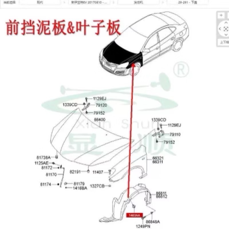 （5個）現代 起亞 IX25 IX35 擋泥板 保險桿 水箱護板 卡扣-細節圖6