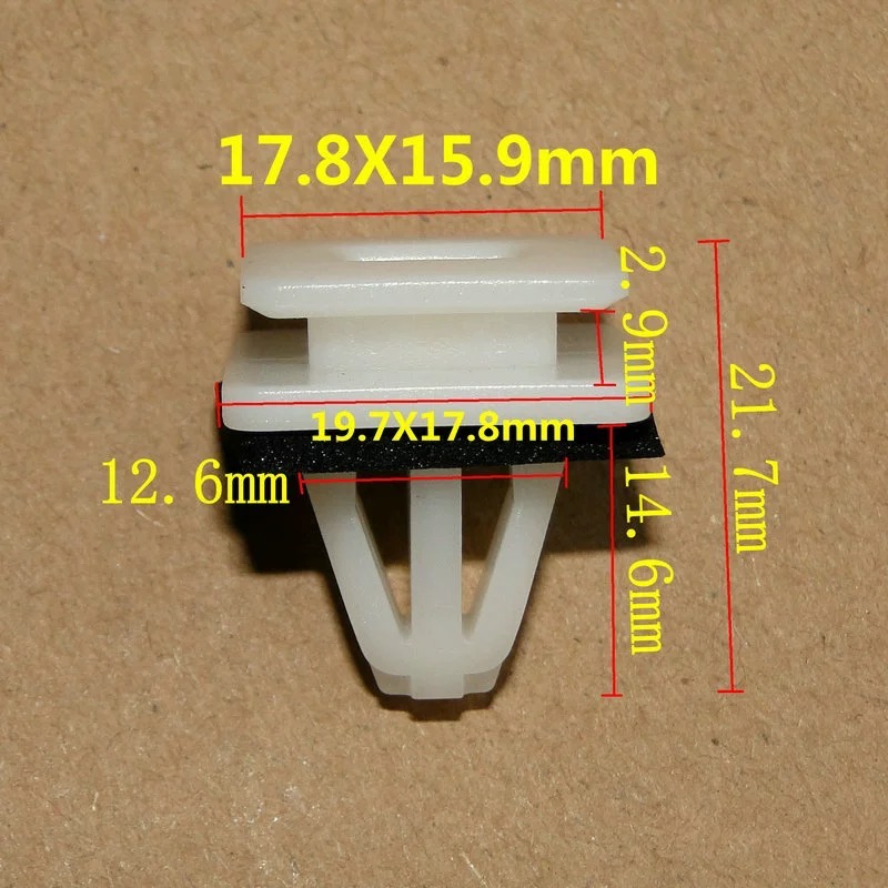 (4個) 適用於 本田 側裙 防擦護板 POM卡扣-細節圖5