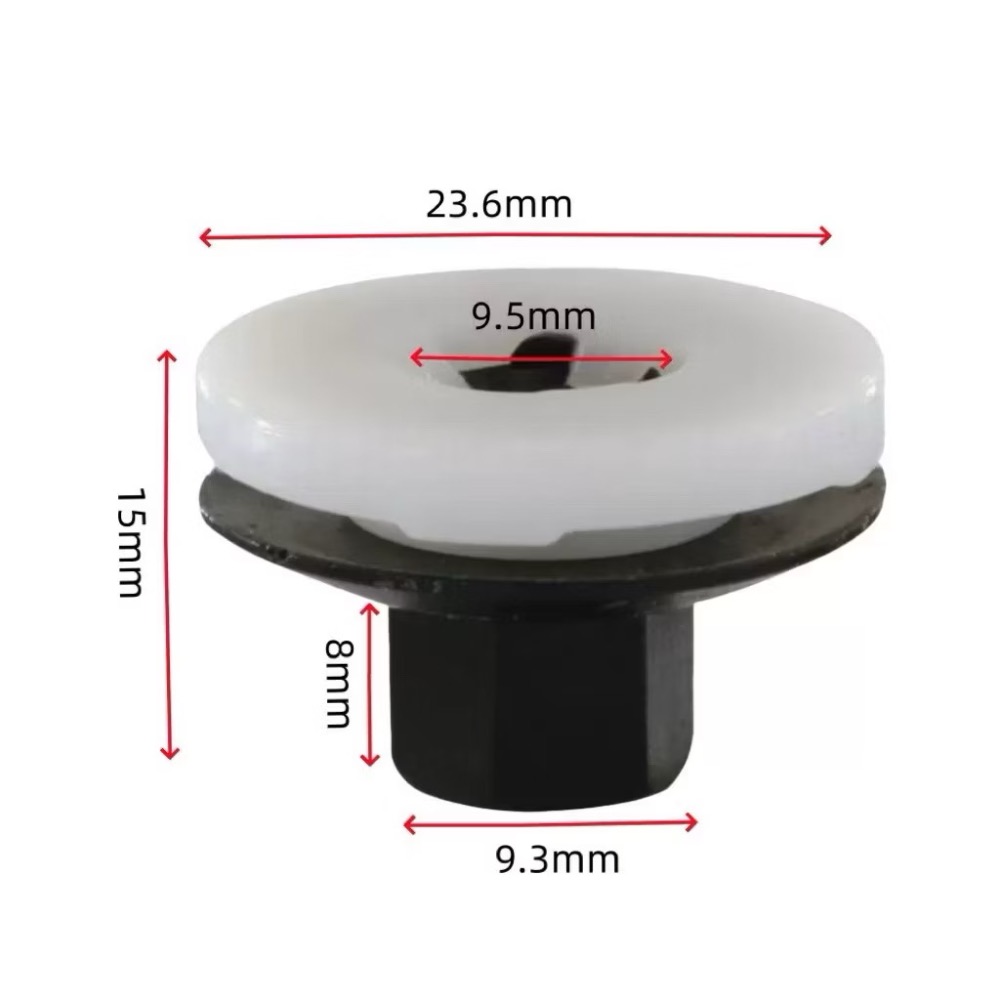 (黑、白各3個/3組)豐田 Lexus  引擎下護板 螺母卡扣 POM卡扣-細節圖7