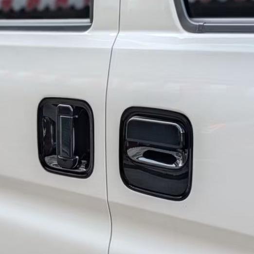 [J SPACE 廂/貨車專用]卡夢門外把手飾板｜防刮耐磨｜免鑽孔｜原廠孔位｜汽車外觀改裝配件｜J SPACE配件｜-細節圖3